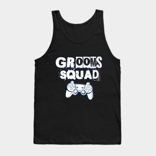 Grooms Squad Wedding Bachelor Party Groomsmen Gamer Gift Tank Top